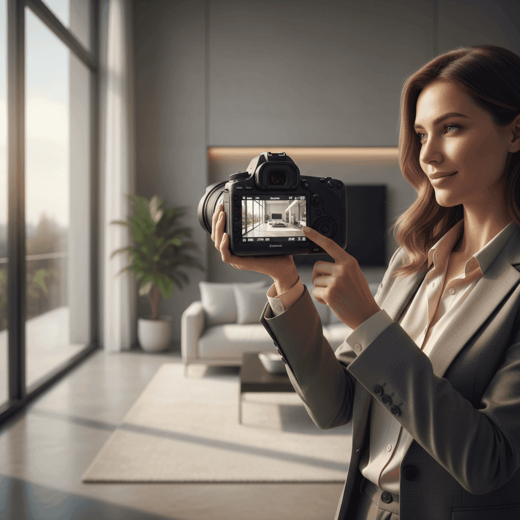 An image depicting an abstract representation of Video Marketing ROI Real Estate: Stats and Benchmarks