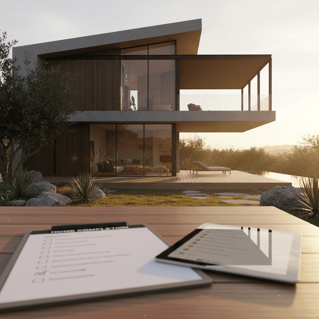 An image depicting an abstract representation of Listing Marketing Checklist For Faster Real Estate Launches