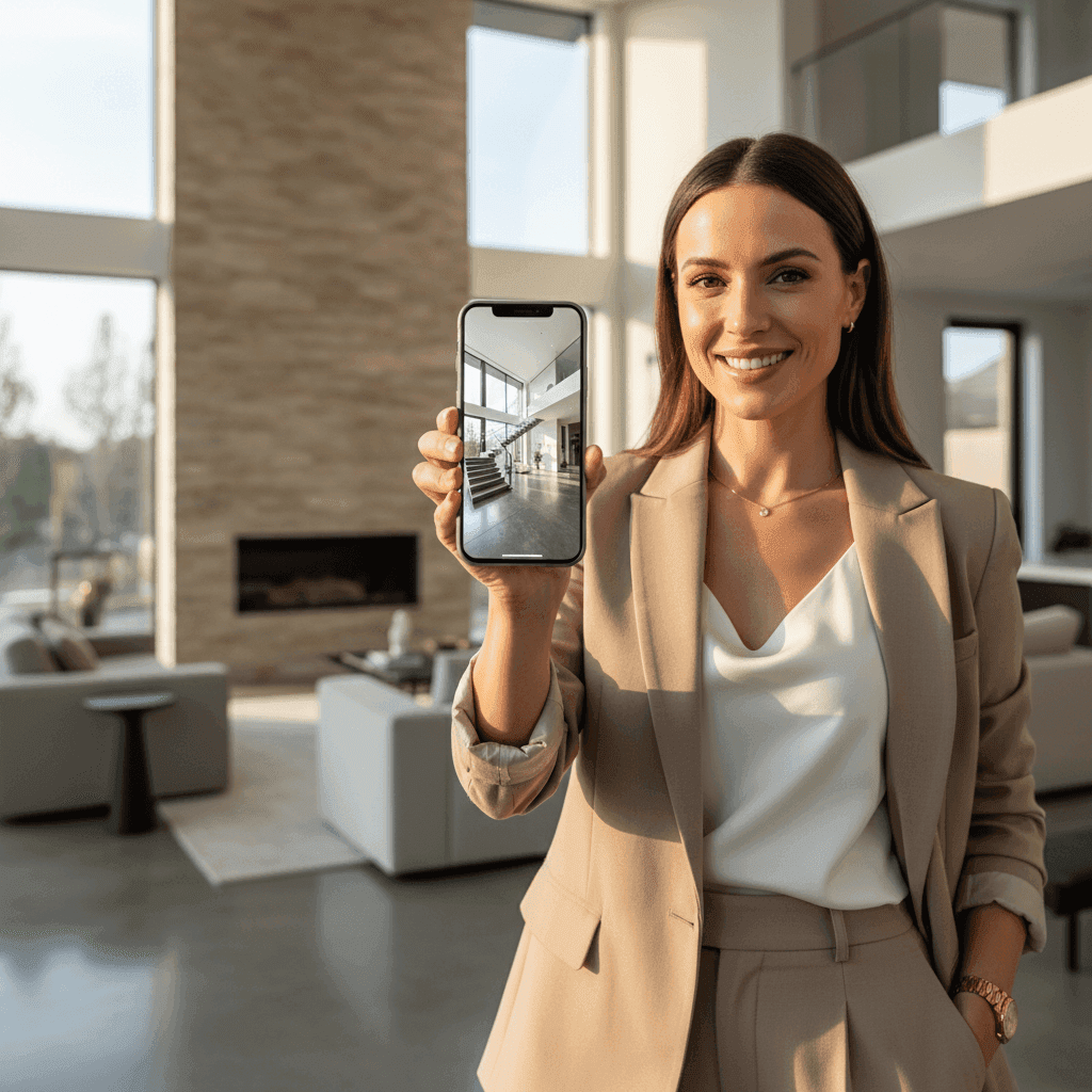 An image depicting an abstract representation of Real Estate AI Video Generator Features That Matter