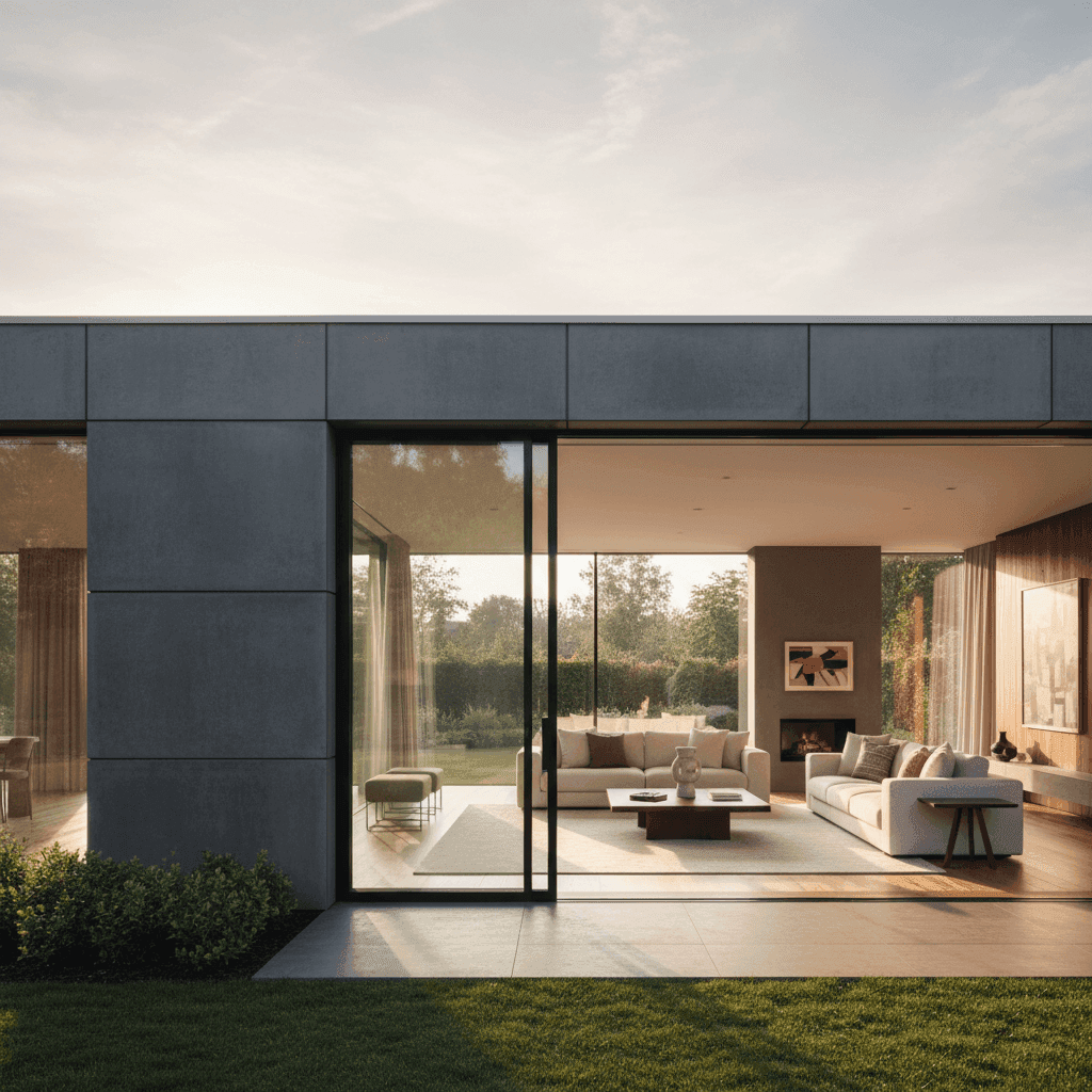 An image depicting an abstract representation of Real Estate Reel Transitions: Smooth Edits That Convert