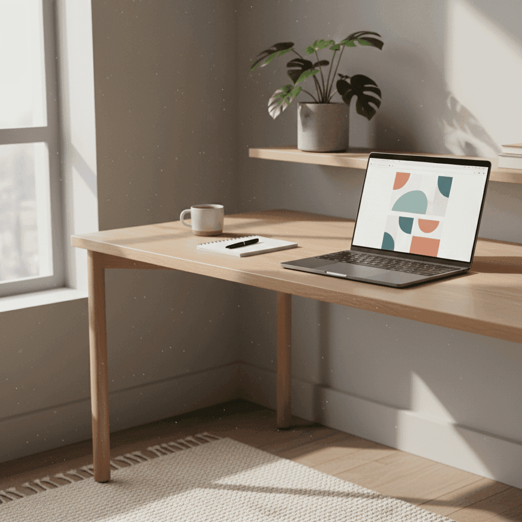 An image depicting an abstract representation of Canva for Real Estate: Templates, Tips, and Examples