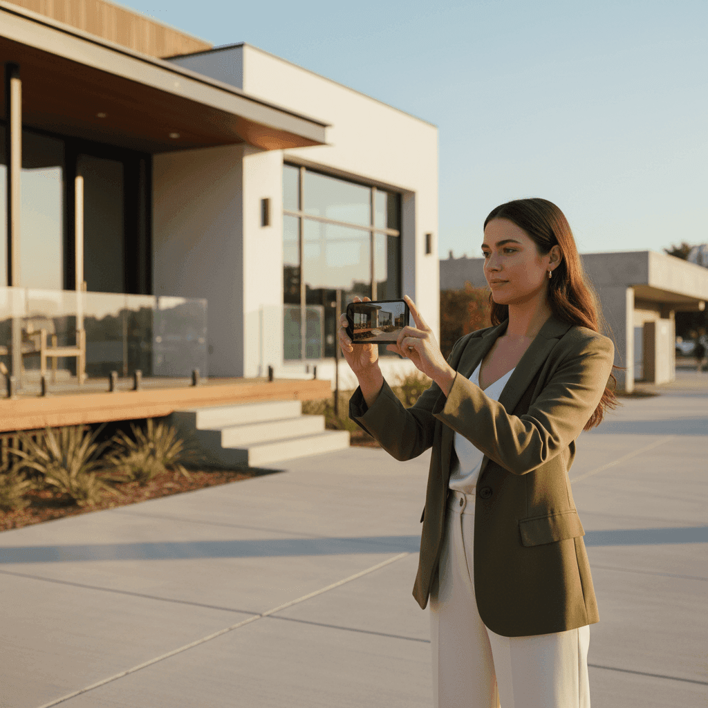 An image depicting an abstract representation of Real Estate Video Captions That Drive Clicks And Leads