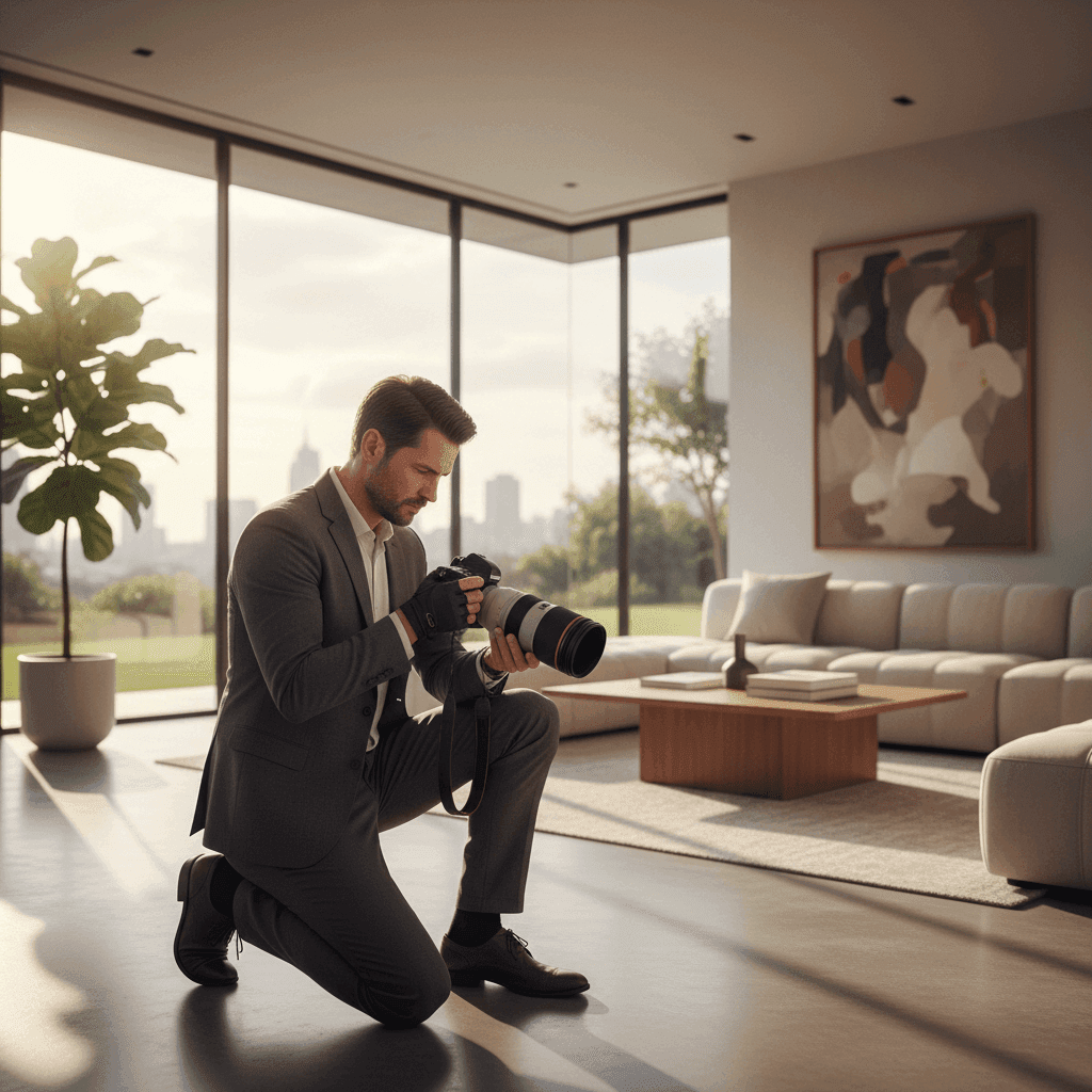 An image depicting an abstract representation of Real Estate Photography Pricing Guide: Rates and Packages