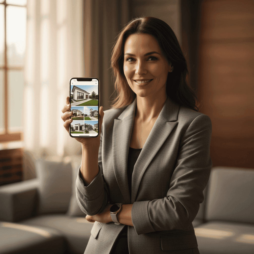 An image depicting an abstract representation of Best AI Video Generator for Real Estate Buyers Guide