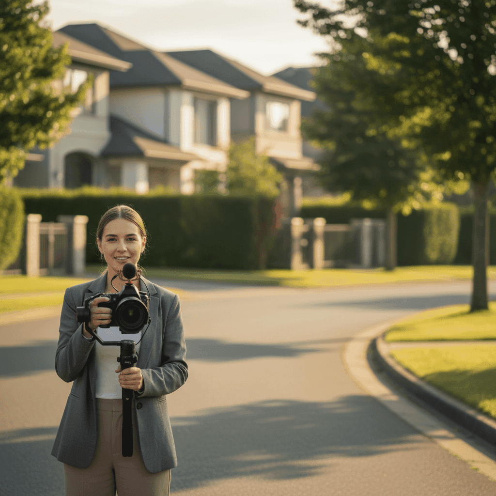 An image depicting an abstract representation of Moving to City Video Series for Real Estate SEO Guide