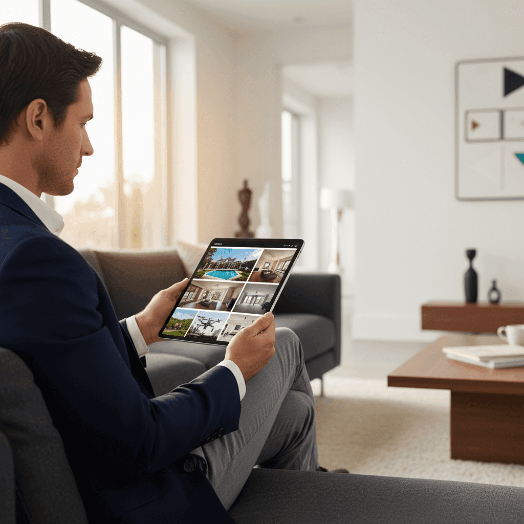 An image depicting an abstract representation of Real Estate Photo vs Video: What Converts More Listings