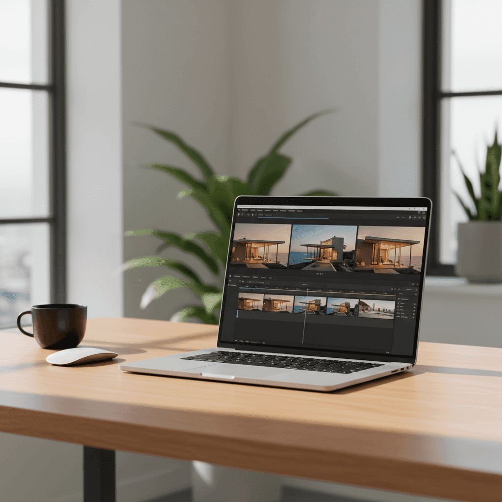 An image depicting an abstract representation of How AI Video Generators Work for Real Estate Beginners