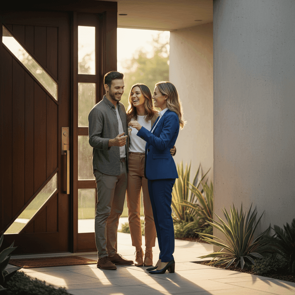An image depicting an abstract representation of Just Sold Video Real Estate Guide For High-Impact Reels