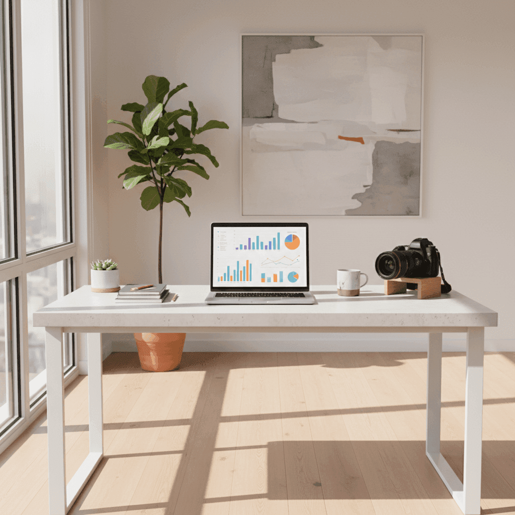 An image depicting an abstract representation of Real Estate Infographics: Create Shareable Market Data