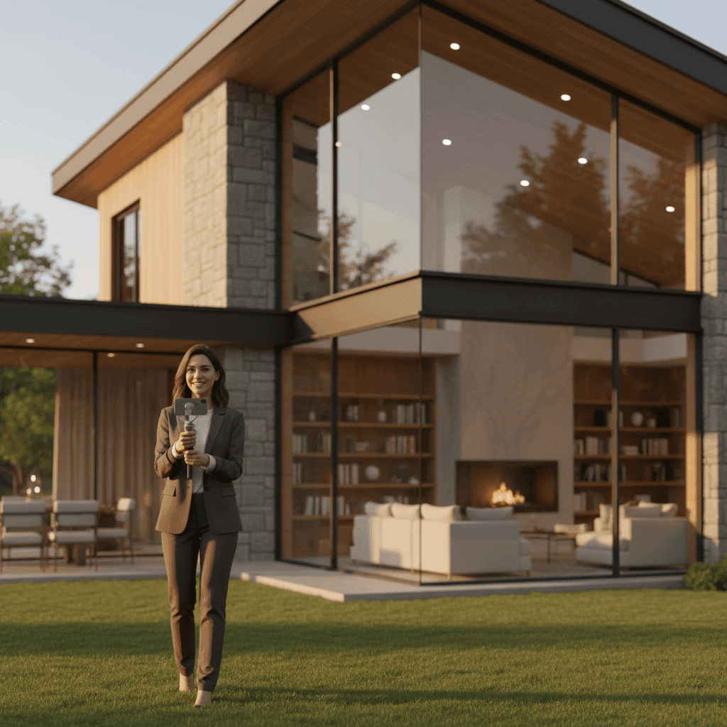 An image depicting an abstract representation of Real Estate Video Templates That Convert More Buyers
