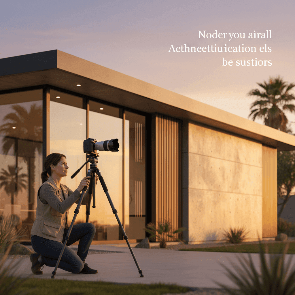 An image depicting an abstract representation of AI Video Add On Real Estate Photography: Upsell Guide