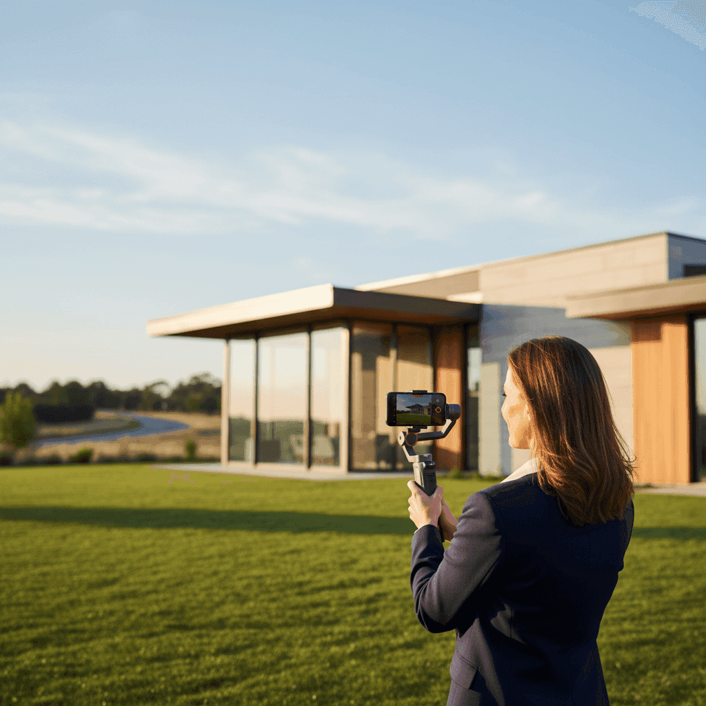 An image depicting an abstract representation of Impress Listing Clients With Video To Win More Listings