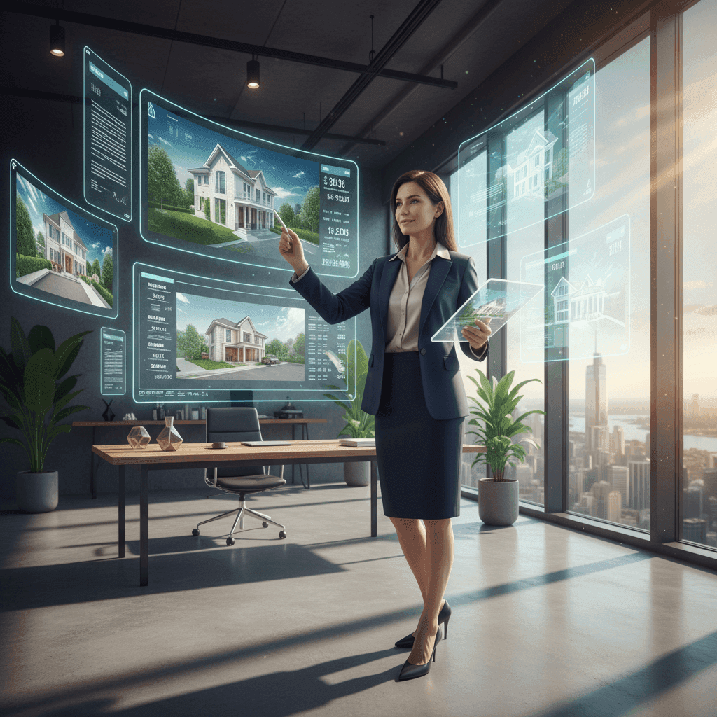 An image depicting an abstract representation of Automate Real Estate Marketing With Proven Workflows