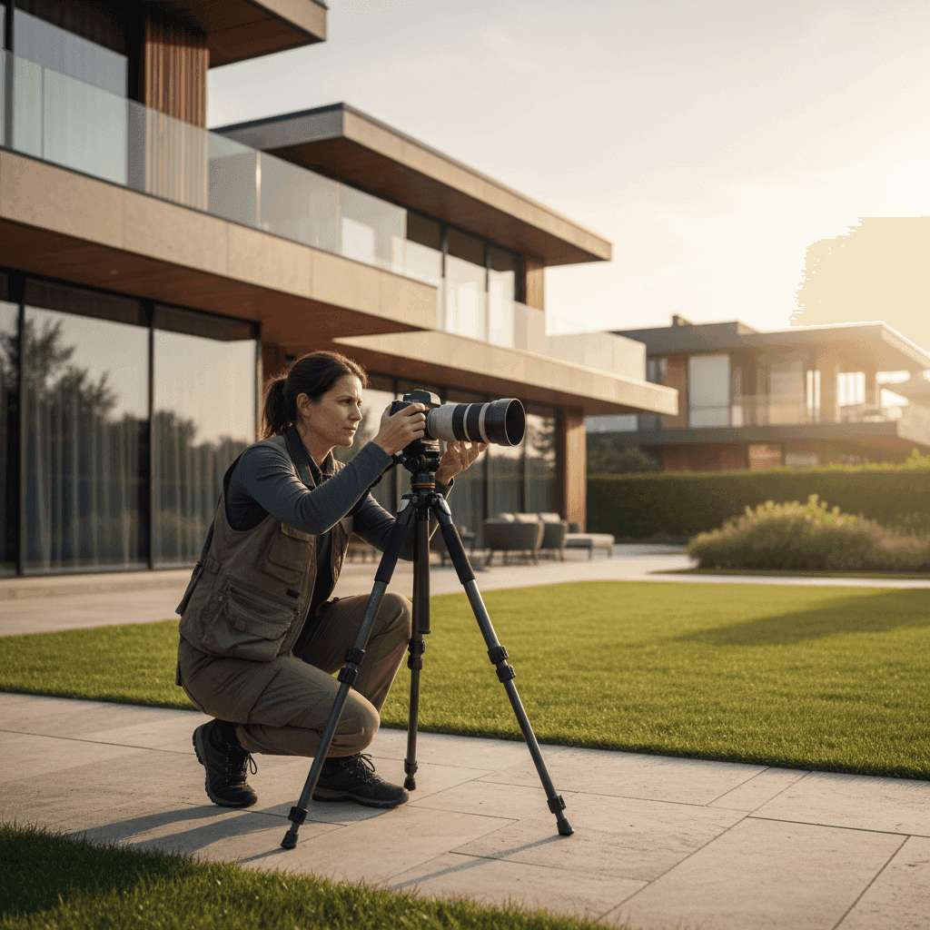 An image depicting an abstract representation of Real Estate Photography Upsell Services to Boost Revenue