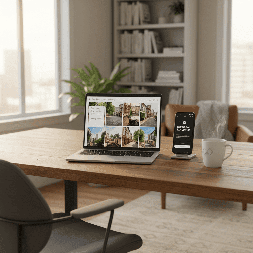An image depicting an abstract representation of Real Estate Blog SEO Guide to Grow Local Traffic Fast