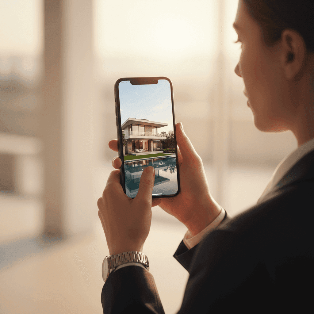 An image depicting an abstract representation of Top Video Editing Apps Real Estate Agents Need Now
